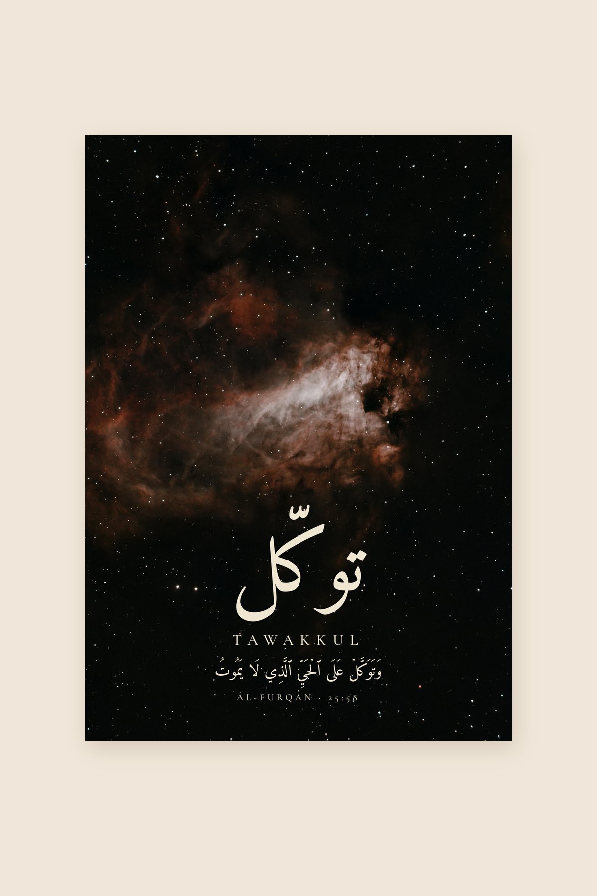 Tawakkul, Sourate Al-Furqan, verset 58